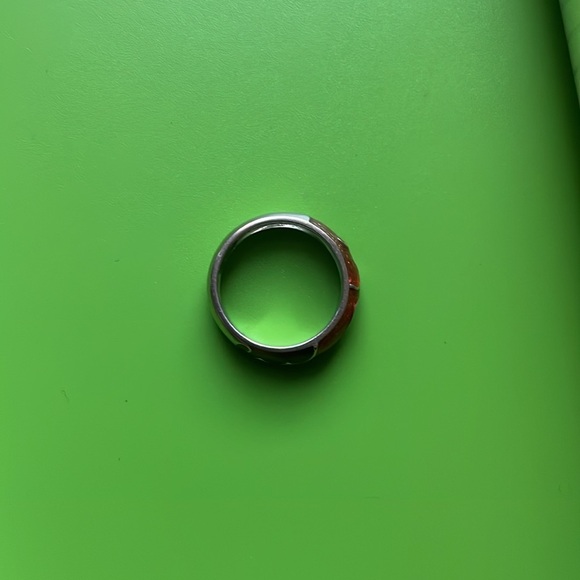 [Hidalgo] Authentic 18K White Gold & Enamel Band - Picture 6 of 9